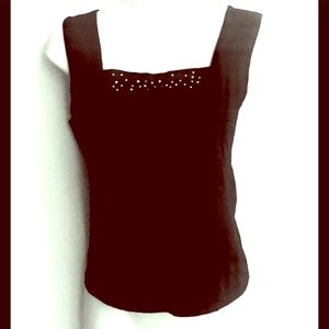 5 for $25 Black top with Rhinestones